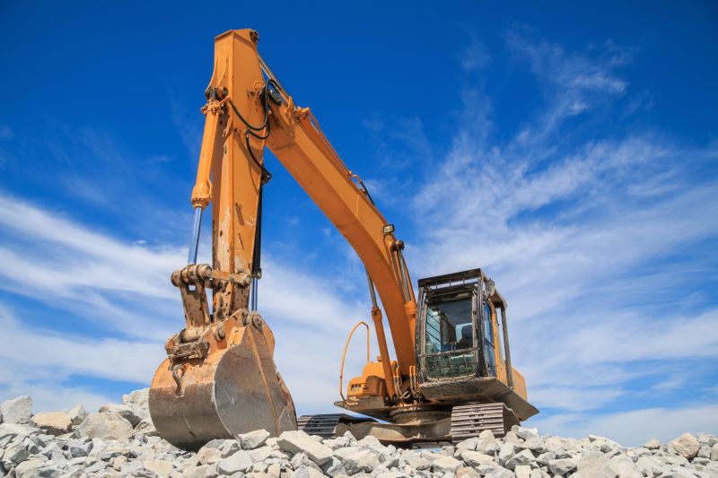 Excavators can dig quickly and accurately.